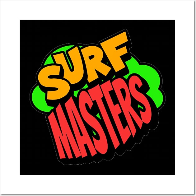 Surf Masters , Hello Summer Vintage Funny Surfer Riding Surf Surfing Lover Gifts Wall Art by Customo